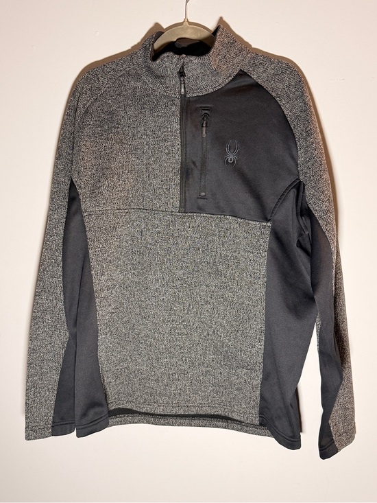 Spyder Other - Spyder Men's Grey and Black Half-Zip Performance Pullover